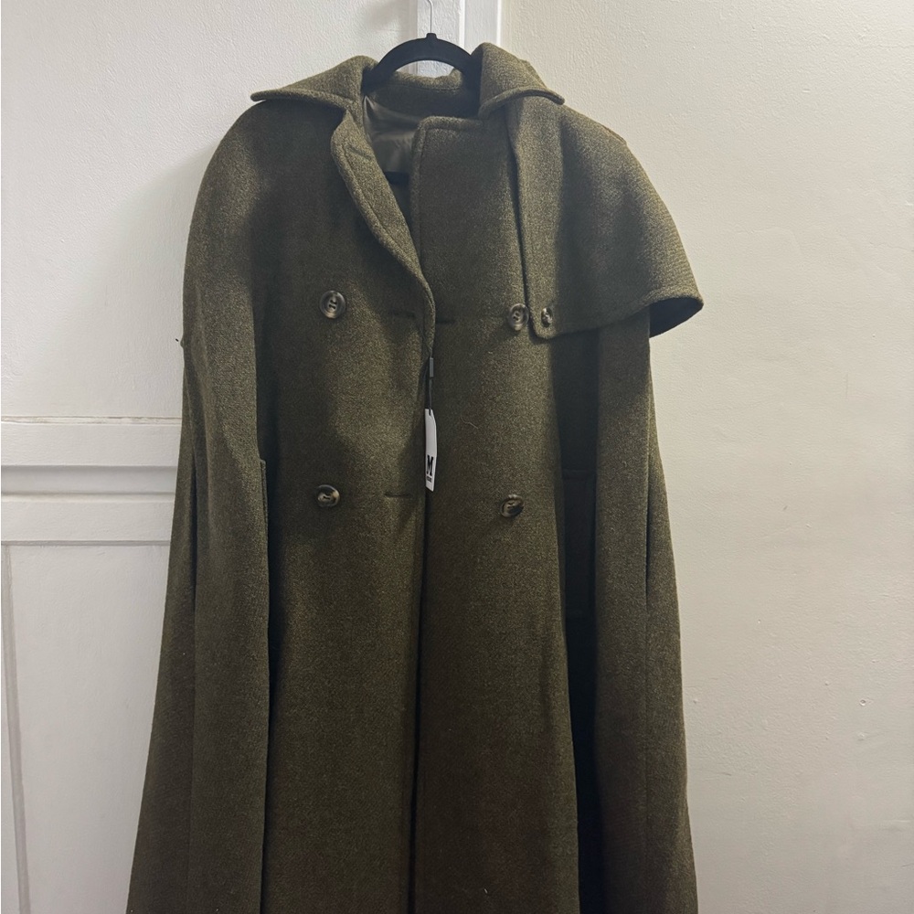 M Missoni Olive Green Wool Coat NWT